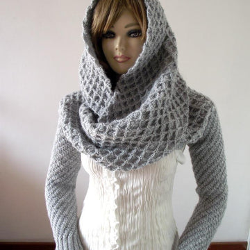 Khloe Hood Scarf with Sleeves