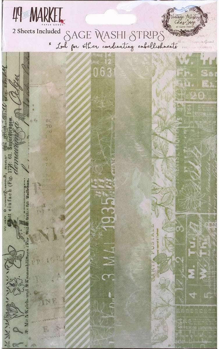 49 And Market Washi Tape - Vintage Artistry Sage