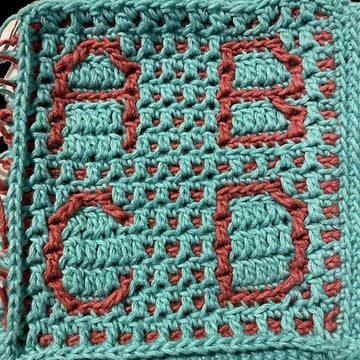 Overlay Mosaic Crochet Alphabet Schematic