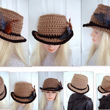 711 UNISEX FEDORA HAT, crochet pattern