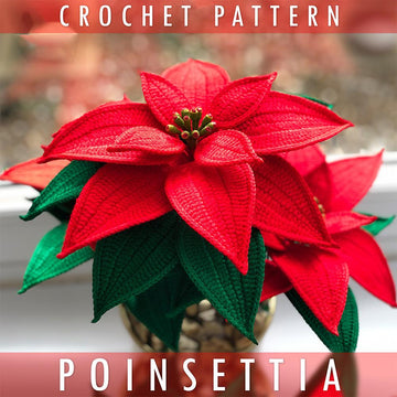 Crochet Poinsettia Pattern