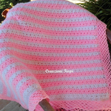 Star couch puff baby blanket stitch