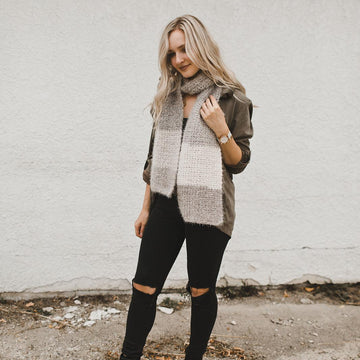 Caron Latte Scarf