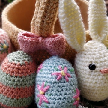 Easter bunny egg basket