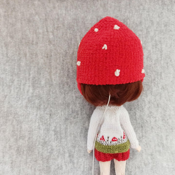 Fly agaric Mushroom hat for Blythe doll
