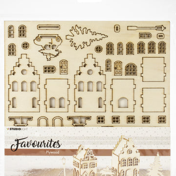Studio Light Plywood Favourites Scenery - Christmas Street