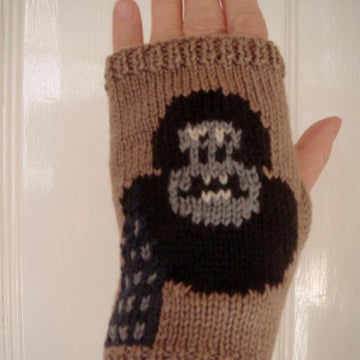 King Kong gorilla/monkey/ape fingerless mitts/gloves/wristlets