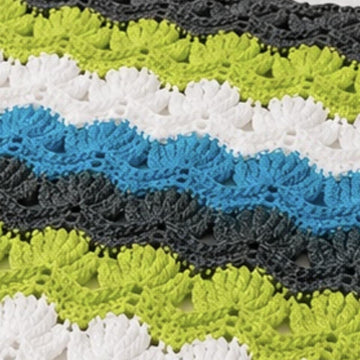 Ripple Fan Crochet Blanket