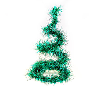 Crochet Christmas Tree Pattern - Mini Tinsel Trees, Tabletop Xmas Decor, Easy Beginner Pattern