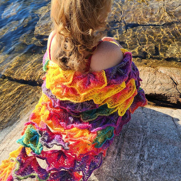 Fall Leaves Garden Shawl