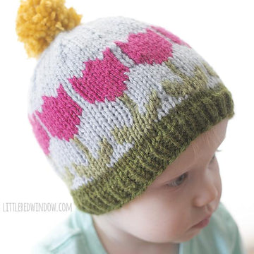 Fair Isle Spring Tulip Hat