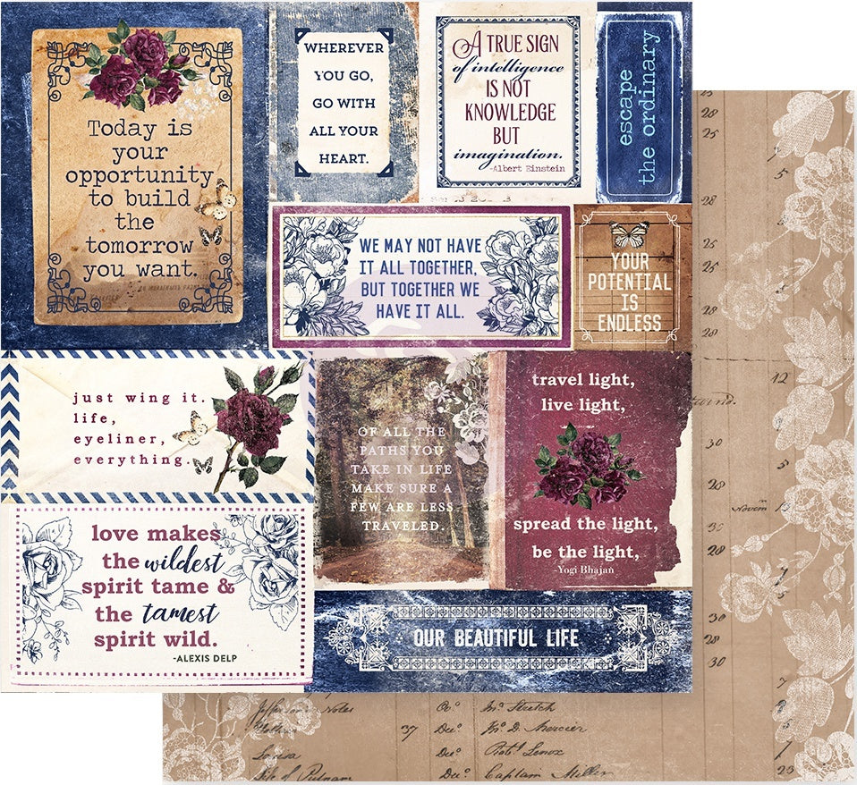 Prima Marketing Darcelle Double-Sided Cardstock 12"X12" 10/Pkg - The Biggest Step Of Your Life
