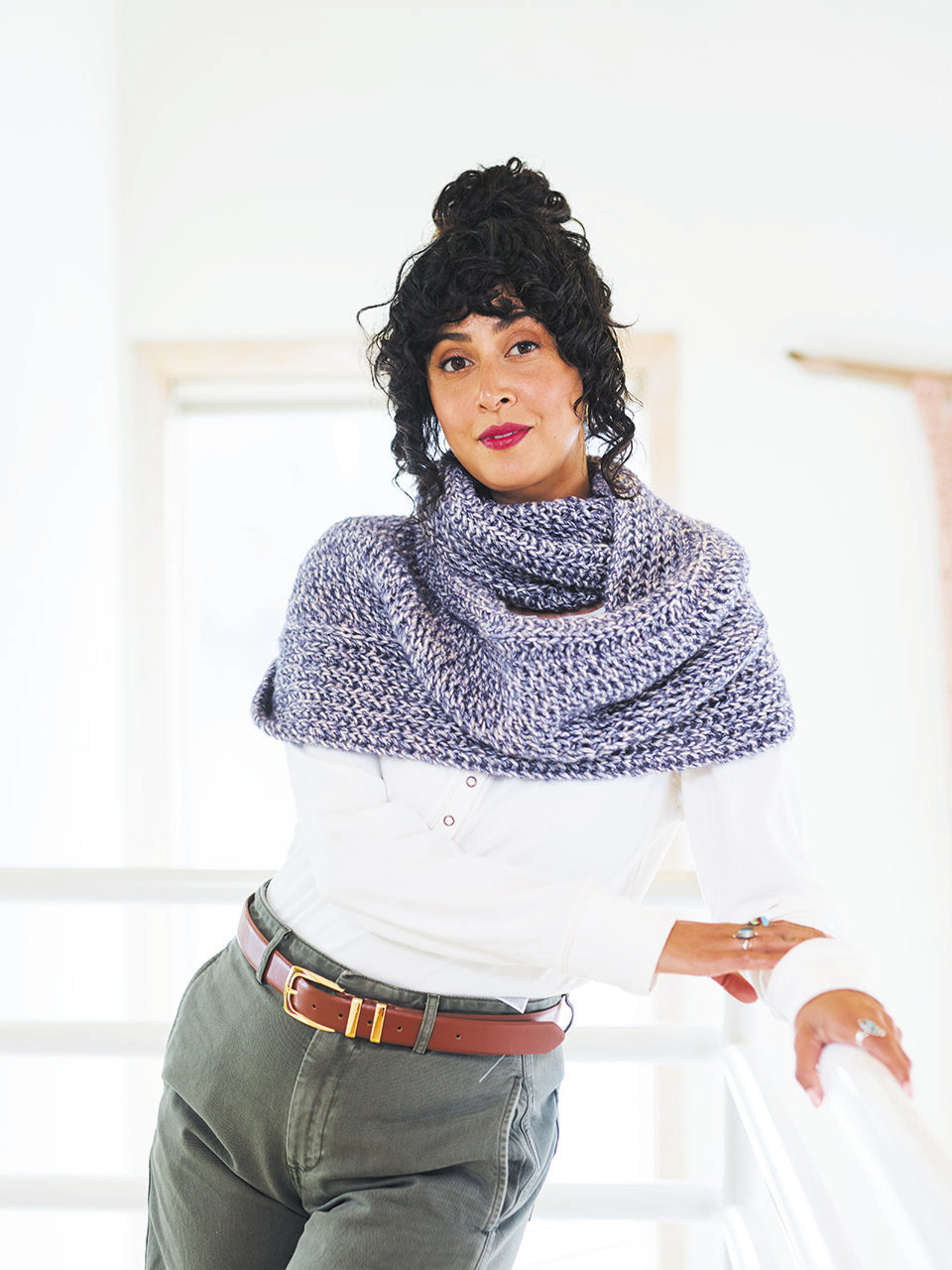 Irasburg Cowl in Berroco Stratto