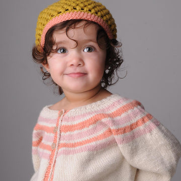 Stripe Yoke Cardigan