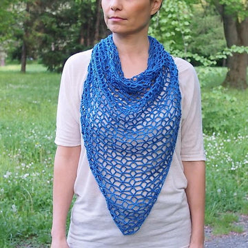Diamond flower shawl