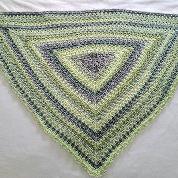 Tulip Center Triangle Shawl