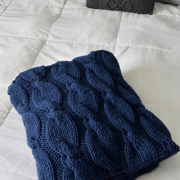 Simply Cabled Blanket