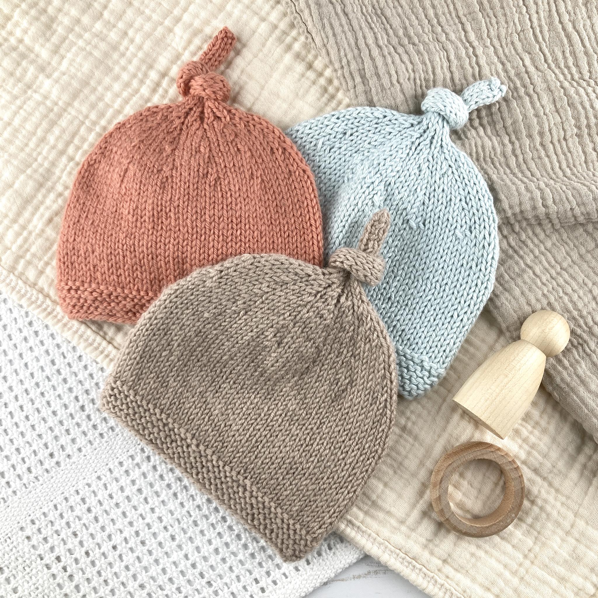 Tegan Baby Hat with Top Knot