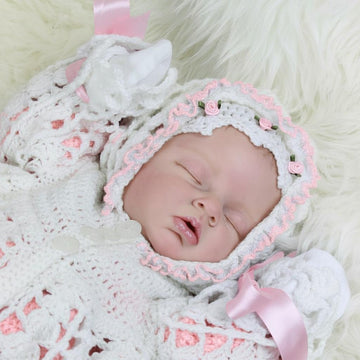 Lilac Hooded Baby Jacket Pattern #158
