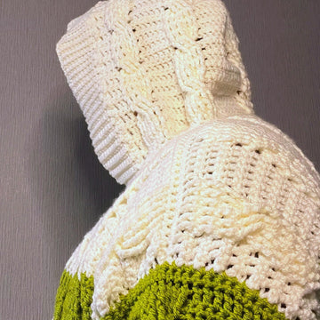 Hooded Aran Cardigan