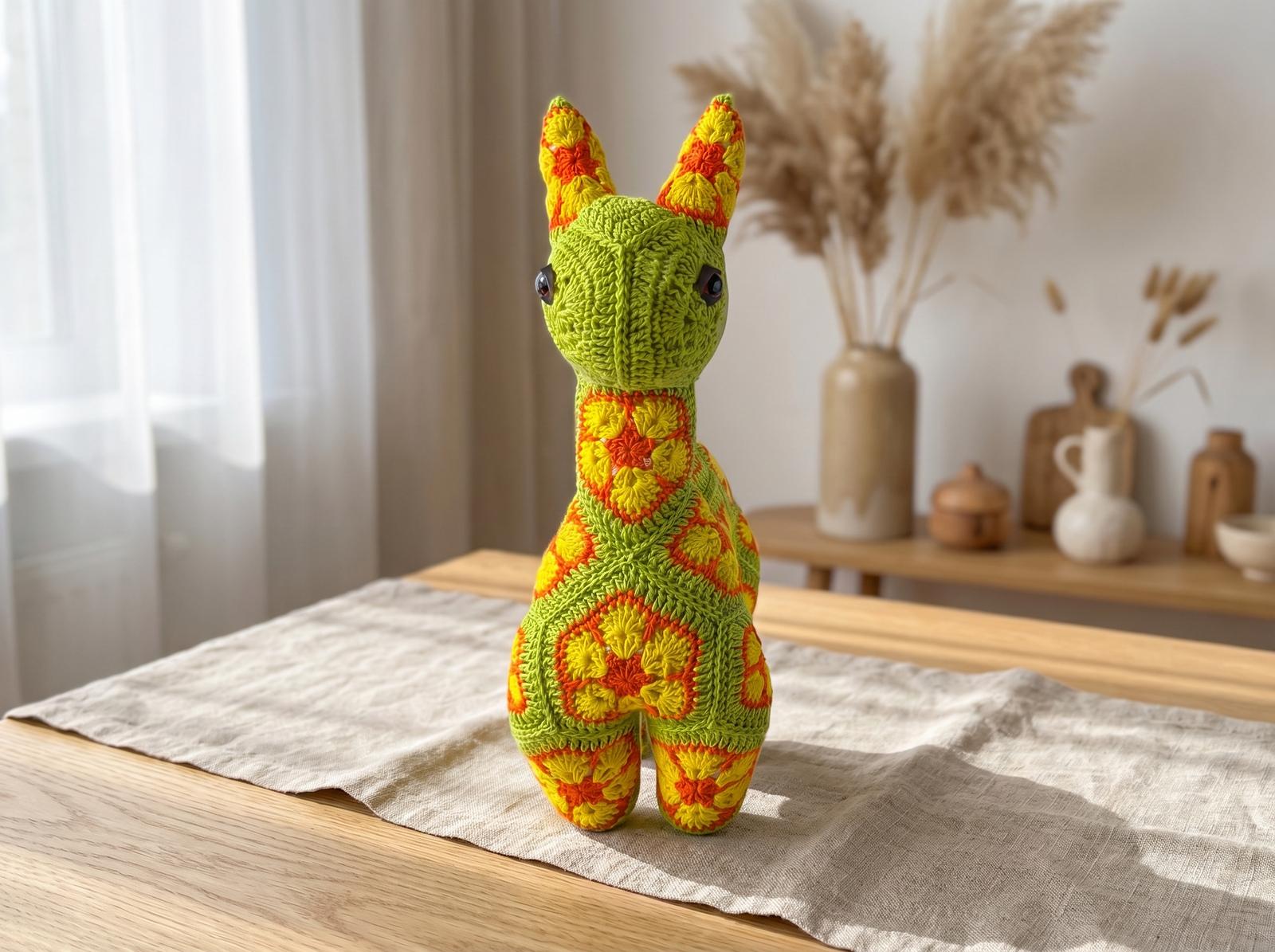 Lars the Llama with African Flower