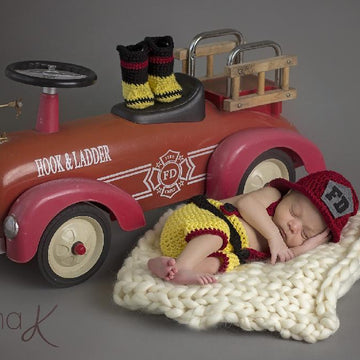 Newborn Firefighter Outfit