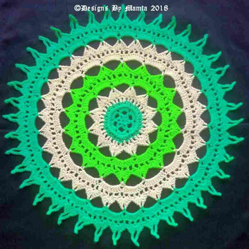 Sun Mandala Crochet Doily Pattern For Home Decor