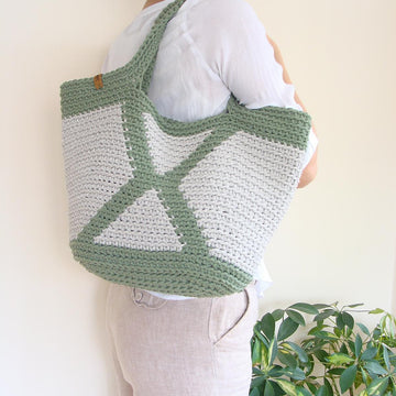 Geometric Basket Bag