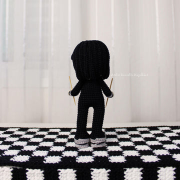 The Catman – Rock Doll Crochet Pattern + Drum Set (Fanart Inspired)