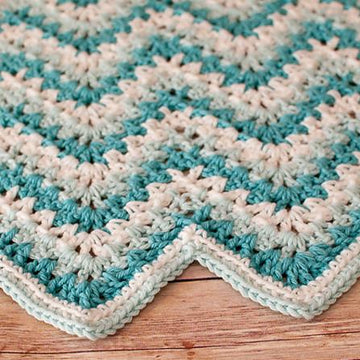 Gentle Ripple Baby Blanket and Hat