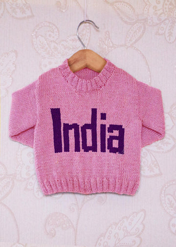 Intarsia - India Moniker Chart - Childrens Sweater