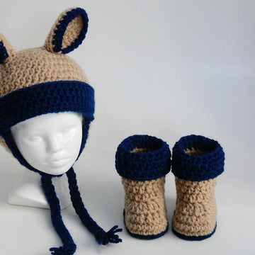 Baby Hat - Booties - Ears and Ear Flaps