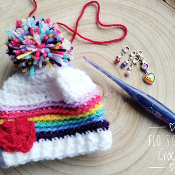 Rainbow Sweetheart Beanie