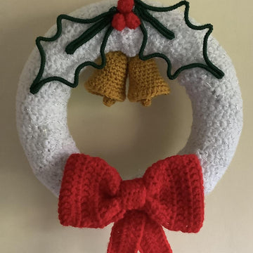 Crochet Light Up Christmas Wreath