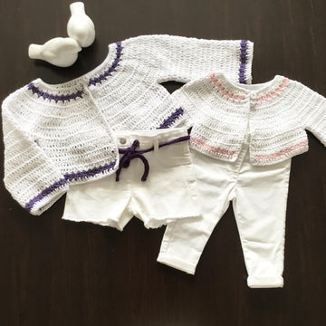 Baby Dress & Cardigan Set N 400