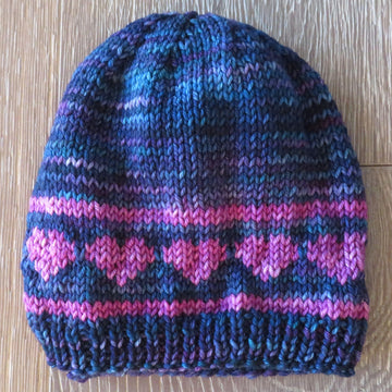 Valentine Hearts Ponytail Hat
