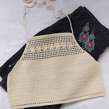 Pretty Petals Halter Top