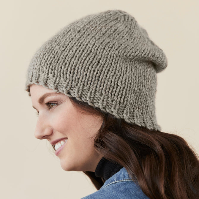 Glenwood Hat - Knitting Pattern for Women in Tahki Yarns Superwash Merino Bulky