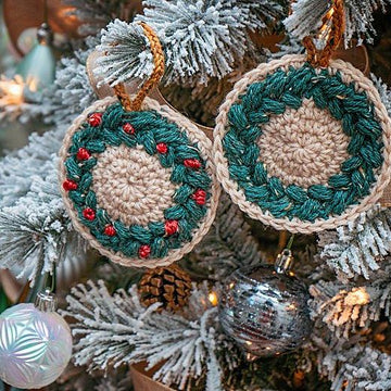 Wreath Ornament and Coaster