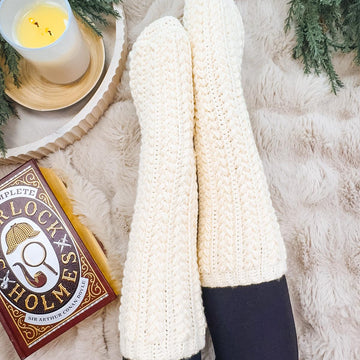 Snowdrift Wheat Slipper Socks