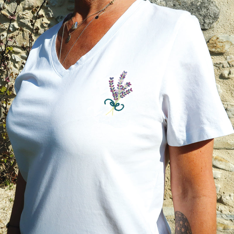 Un Chat Dans L'Aiguille Easy Customize - Floral Bunch - Size XS Printed Embroidery Kit