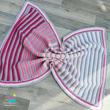 Ombre Stripes Baby Blanket