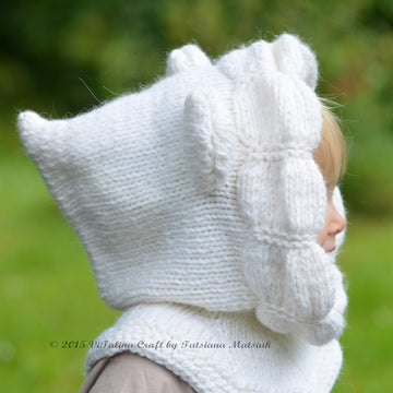 Snowy Bear Hood