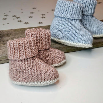 Tiny Heart Booties for babies