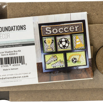 Foundations Decor Shadow Box Kit - Soccer