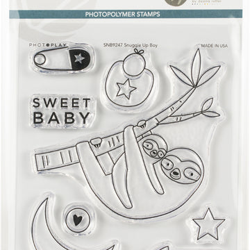 Photoplay Paper PhotoPlay Photopolymer Stamp - Snuggle Up Boy