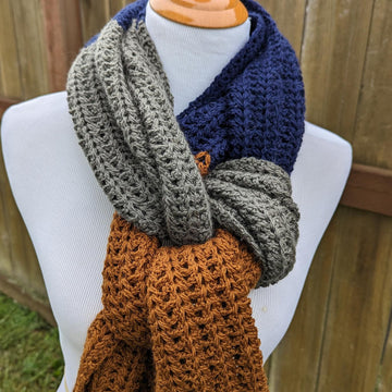 Wide Colorblock Scarf
