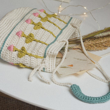 Crochet Bag PATTERN: Tulip Summer Bucket Bag
