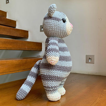 Tabby Cat Amigurumi Doll Plushie
