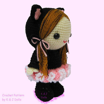 Bella in Ballerina Cat Suit - PDF Amigurumi crochet pattern